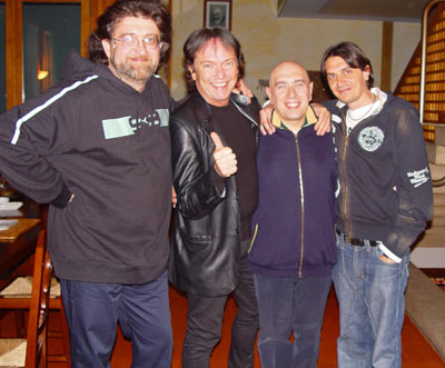 Red Canzian con Swami Roberto Red Canzian con Swami Roberto