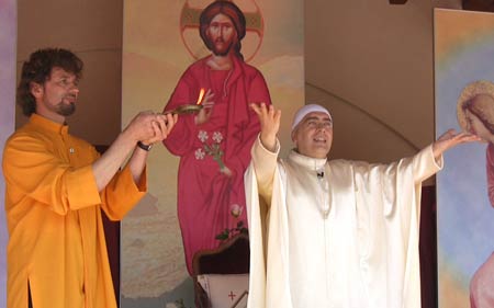 ramia Claudio Guiotto con Swami Roberto ramia Claudio Guiotto con Swami Roberto