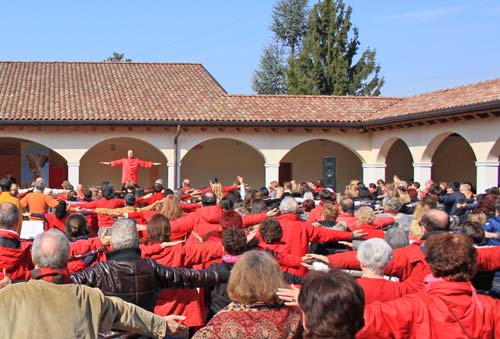  Celebrazione di un sacro mudrā al darshan di Swami Roberto