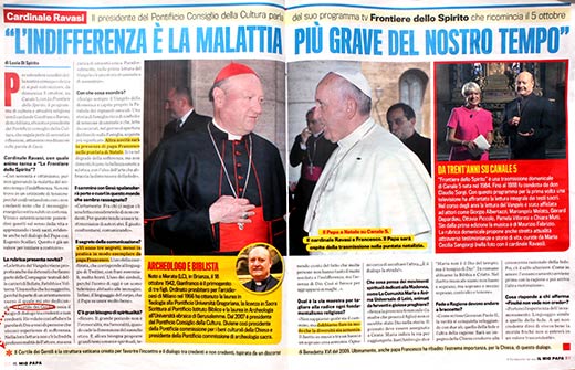L’intervista del Card. Ravasi su Il mio Papa
