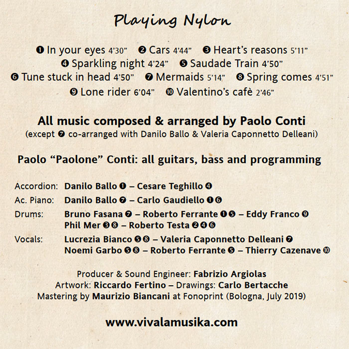 I credits di Playing Nylon